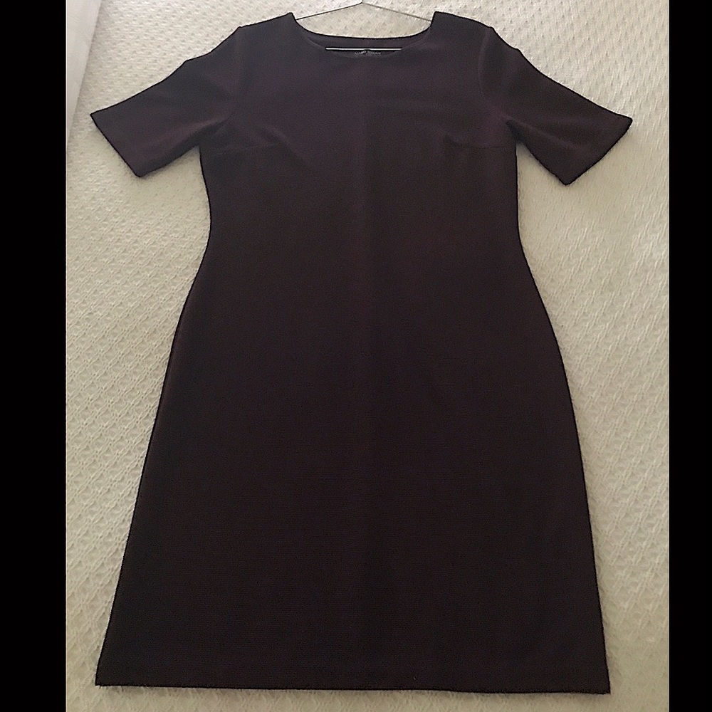 Mario Serrani, Burgundy Short Sleeve Curvy Dress, Size M